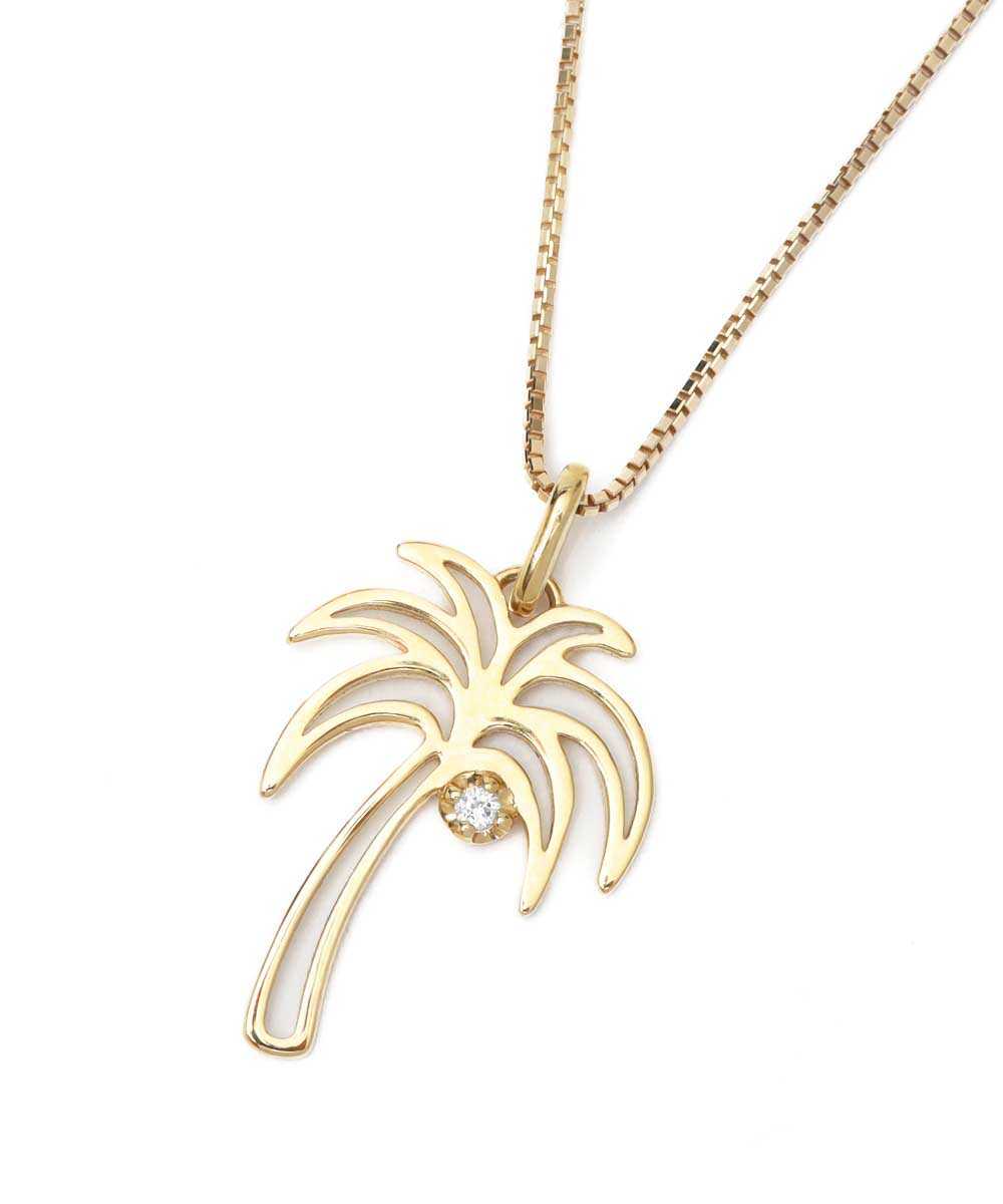 ”K10YG パームツリー ”ペンダントトップ