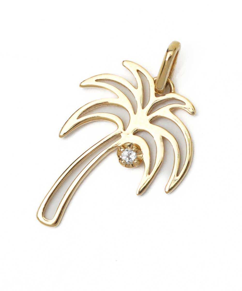 ”K10YG パームツリー ”ペンダントトップ