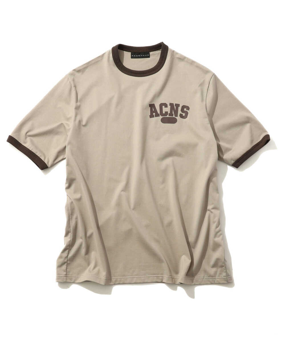 別注限定 カレッジロゴ リンガーTシャツ