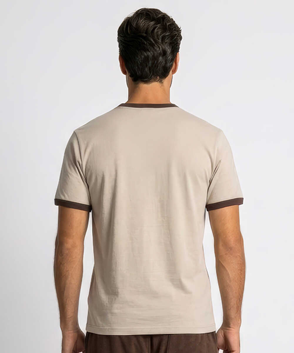 別注限定 カレッジロゴ リンガーTシャツ