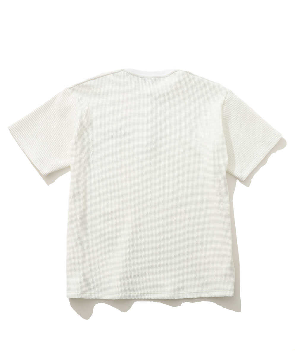 別注限定 ワッフルヘンリーネックTシャツ