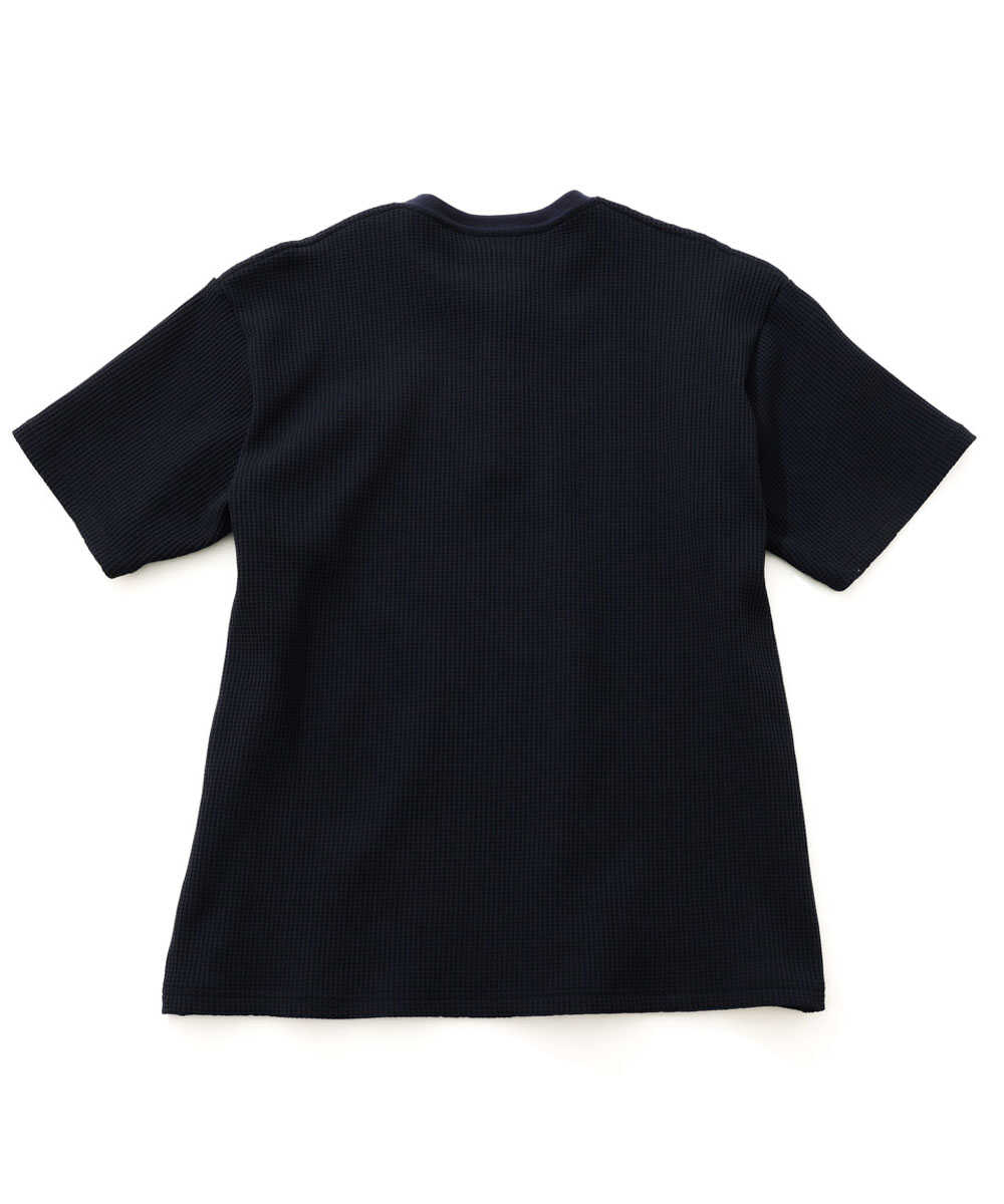 別注限定 ワッフルヘンリーネックTシャツ
