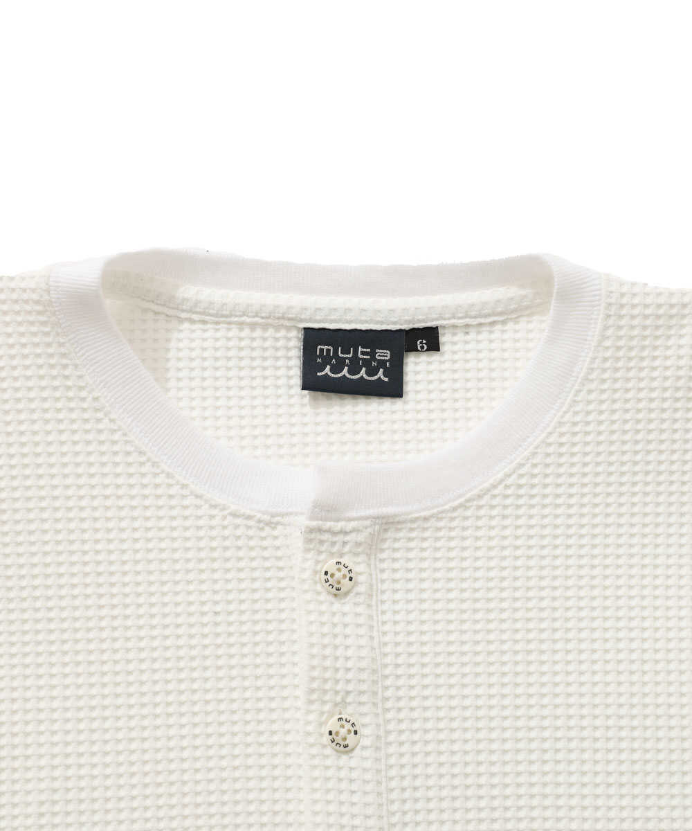 別注限定 ワッフルヘンリーネックTシャツ