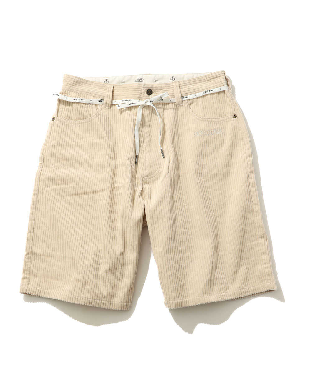先行 コーデュロイショーツ