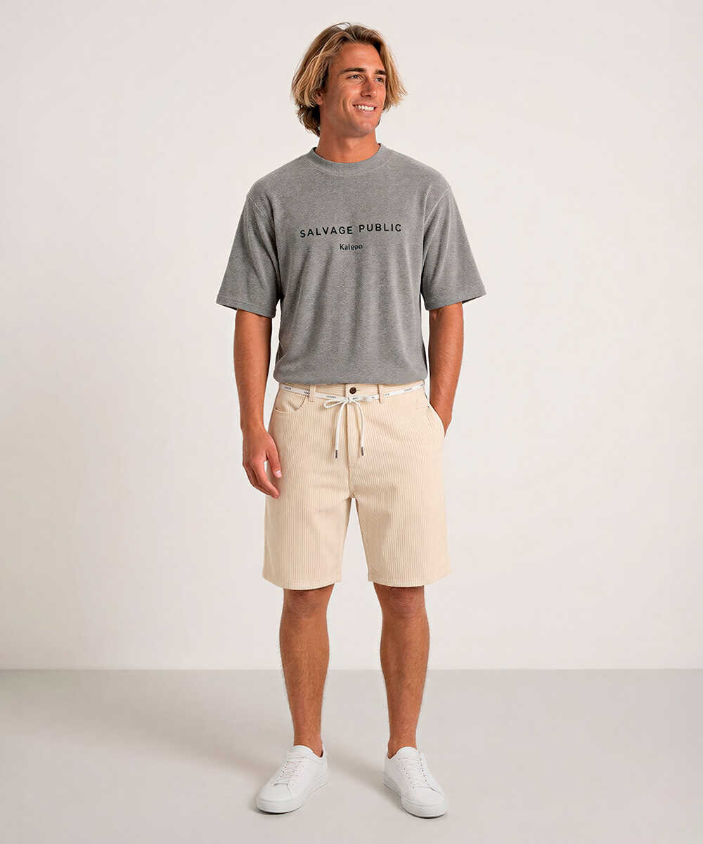 先行 コーデュロイショーツ