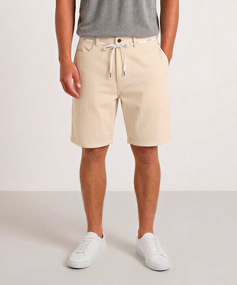 先行 コーデュロイショーツ