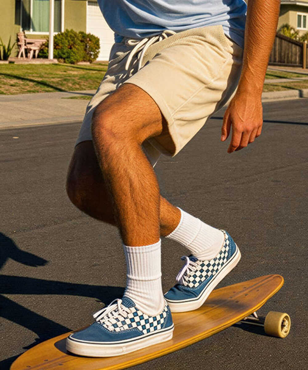 先行 コーデュロイショーツ