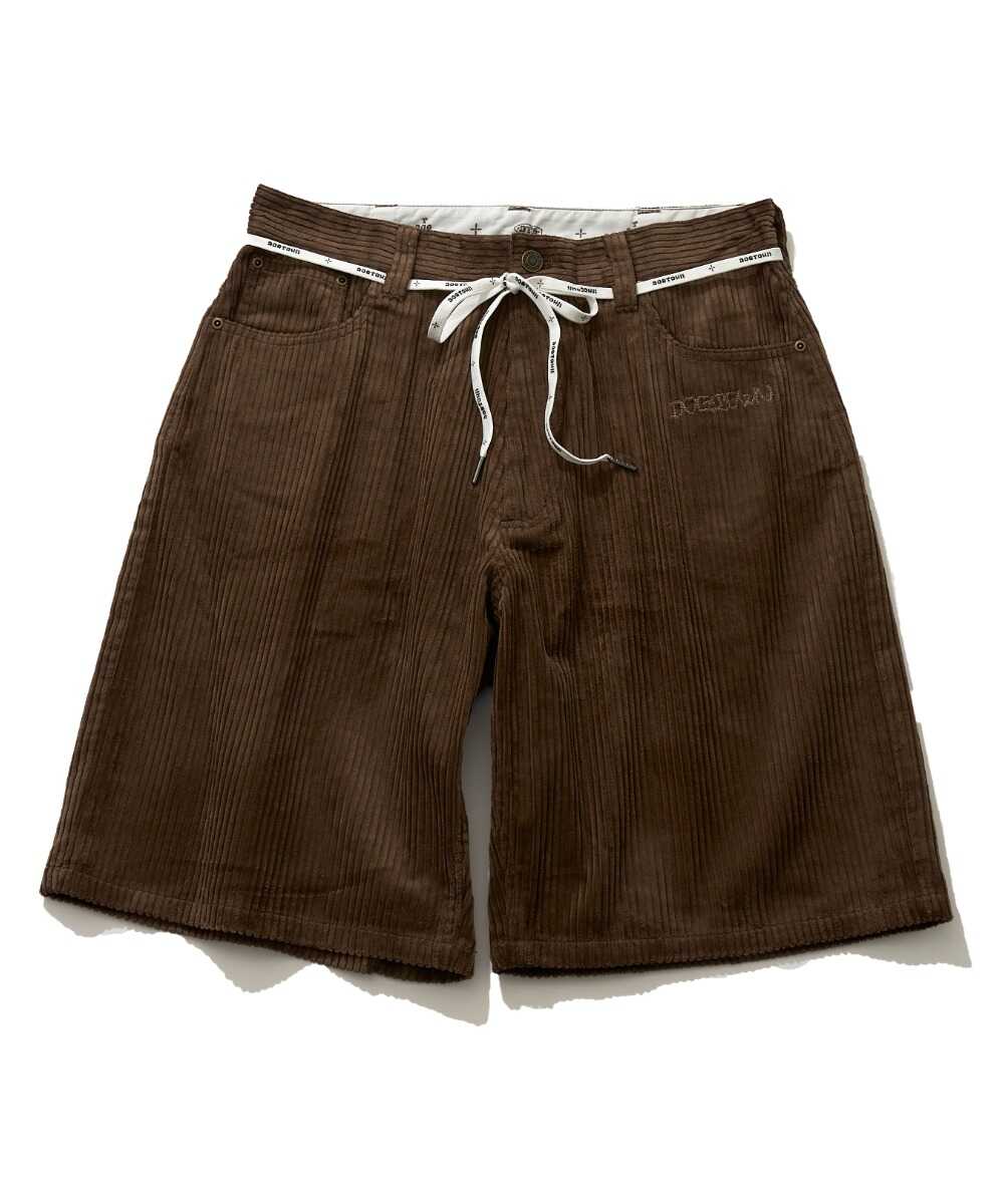 先行 コーデュロイショーツ