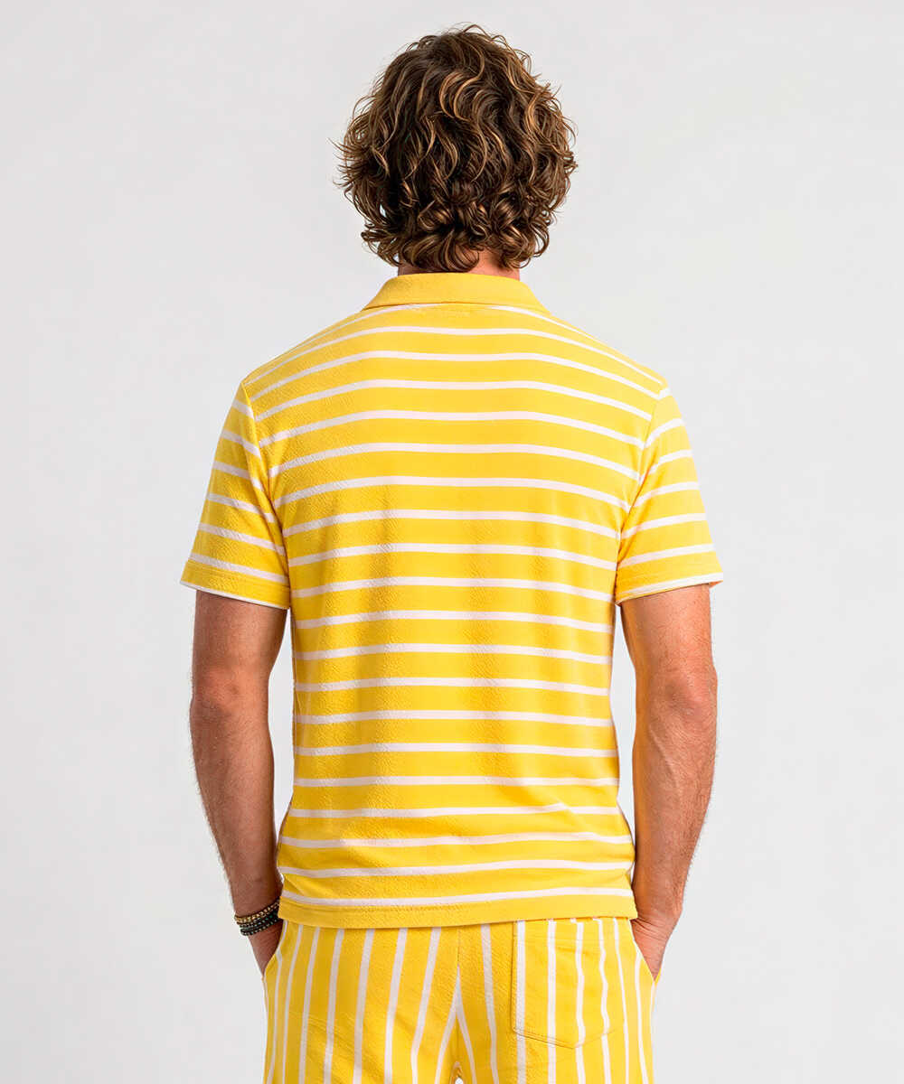 スキッパーパイルポロシャツ