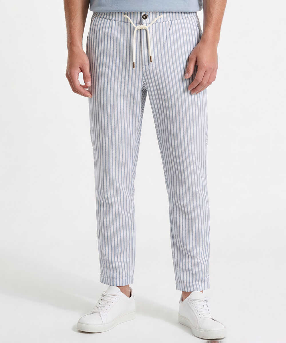 ストライプイージーパンツ