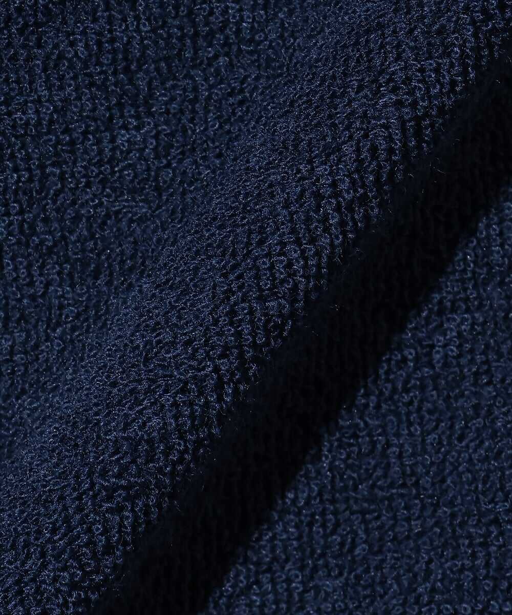 ロゴ刺繍パイル地Tシャツ