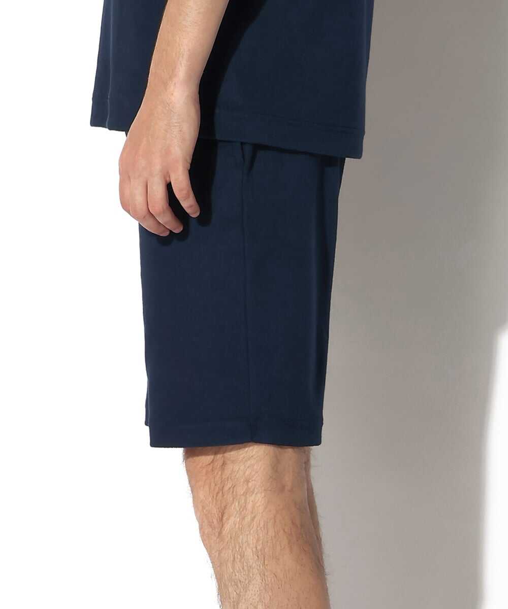 ロゴ刺繍パイル地ショーツ