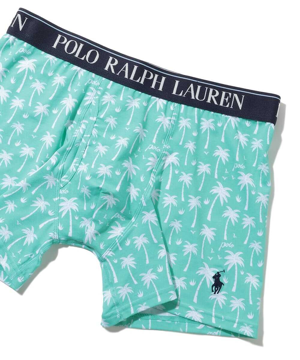 ロゴ刺繍プリントボクサーパンツ