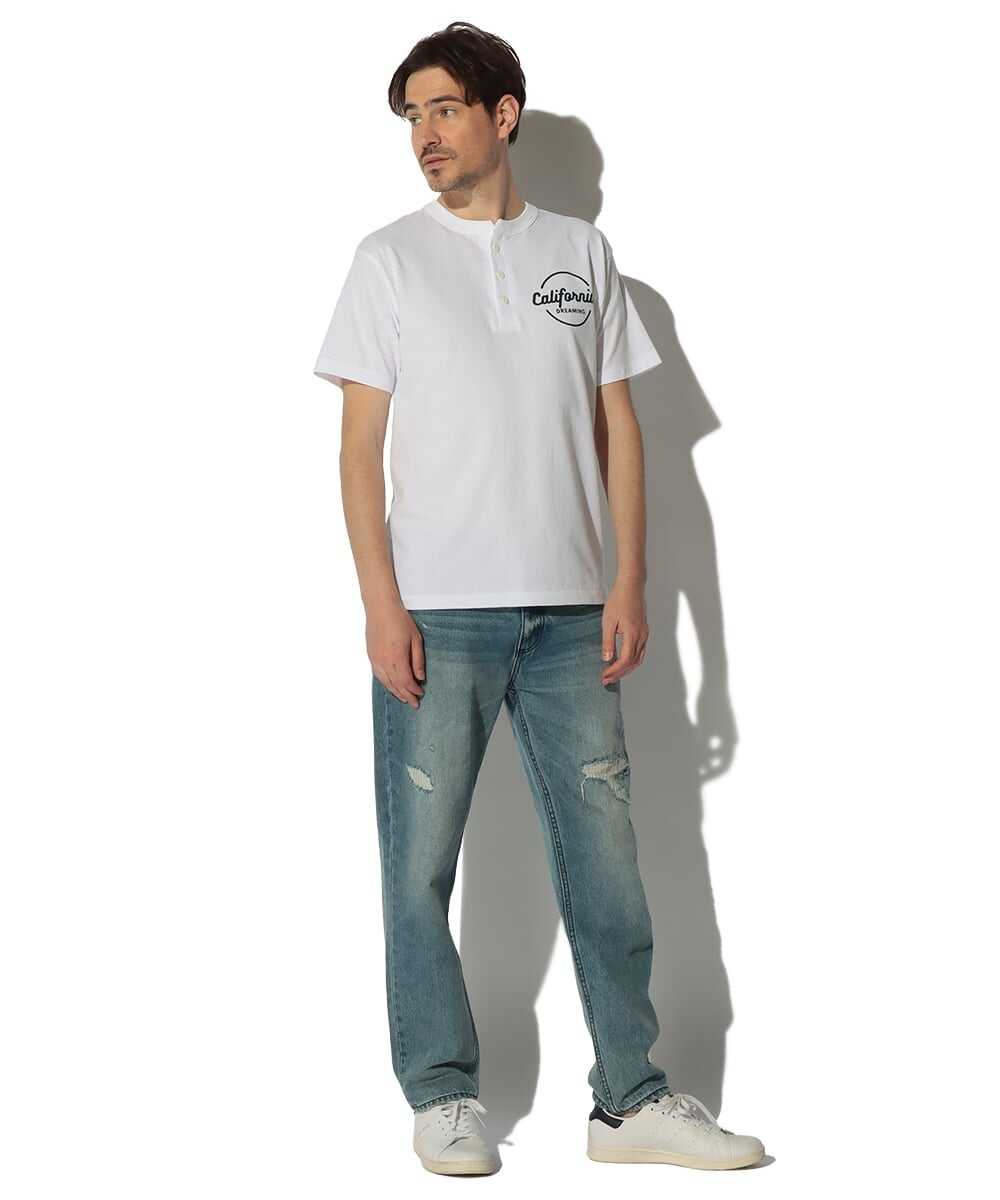 ヘビーウエイト ヘンリーネックTシャツ