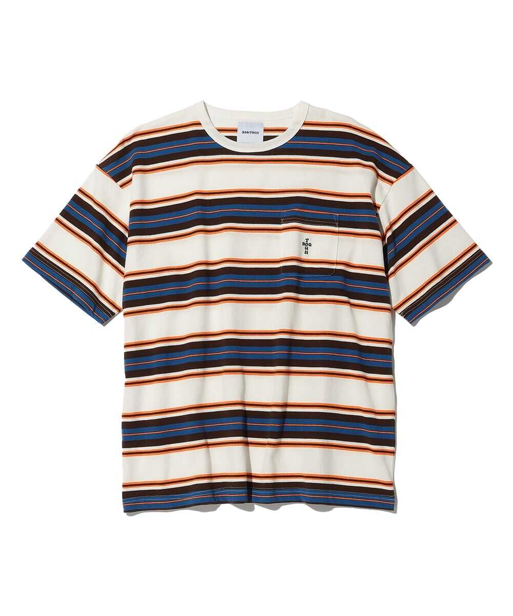 ピケ マルチボーダー Tシャツ