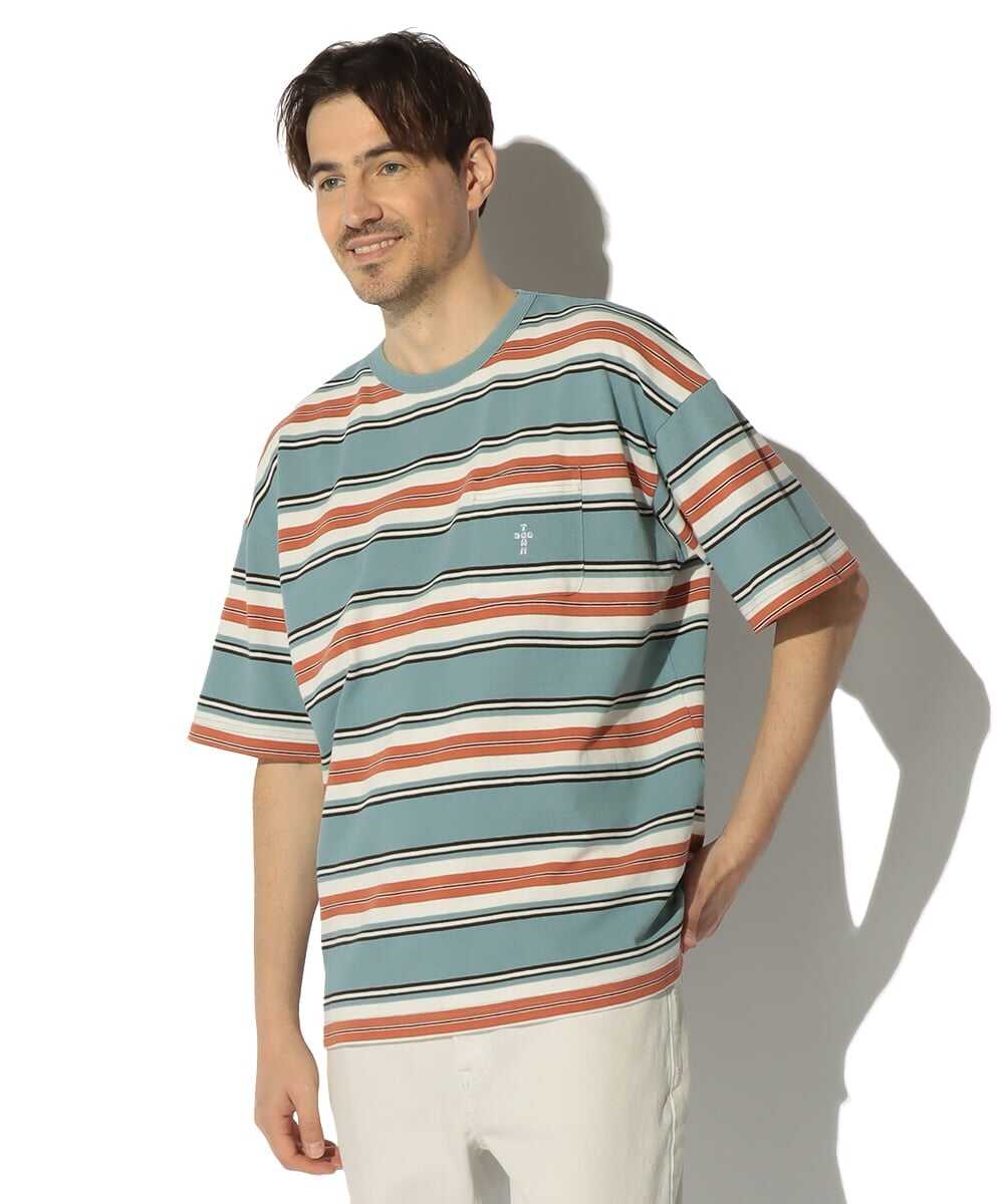 ピケ マルチボーダー Tシャツ