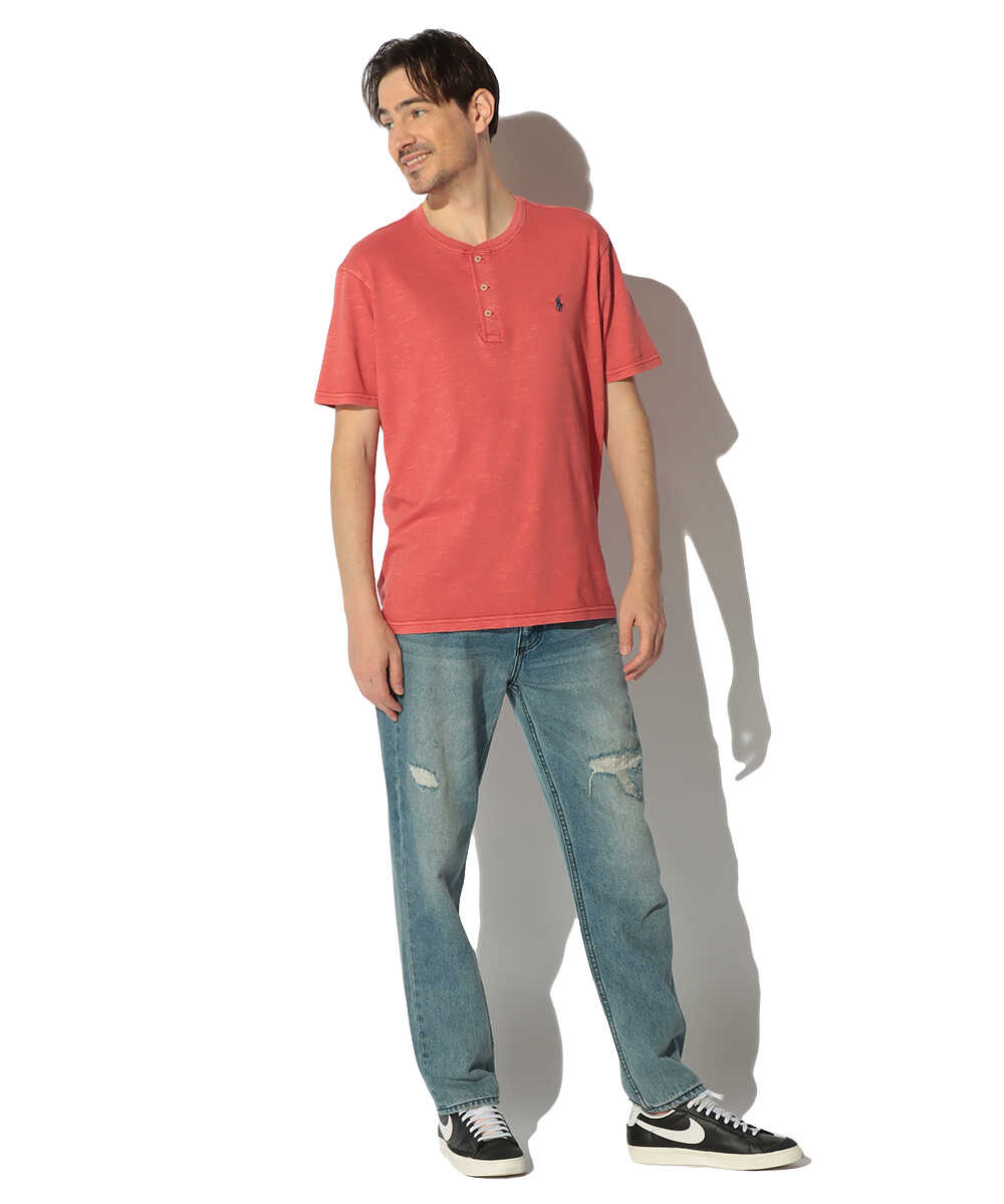 ヘンリーネックTシャツ