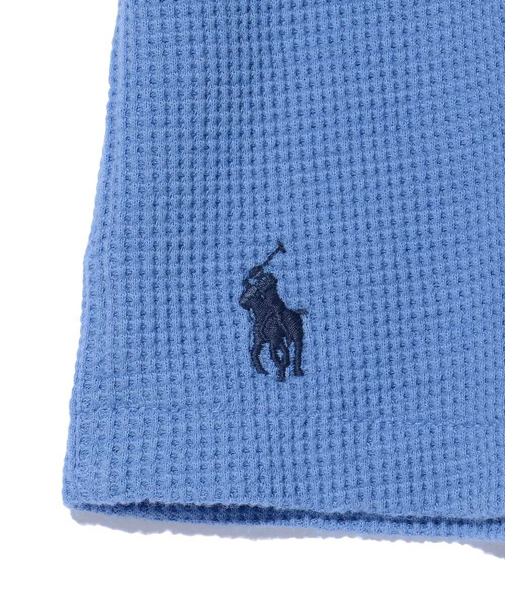 コットンリネン ワッフルオープンカラーシャツ