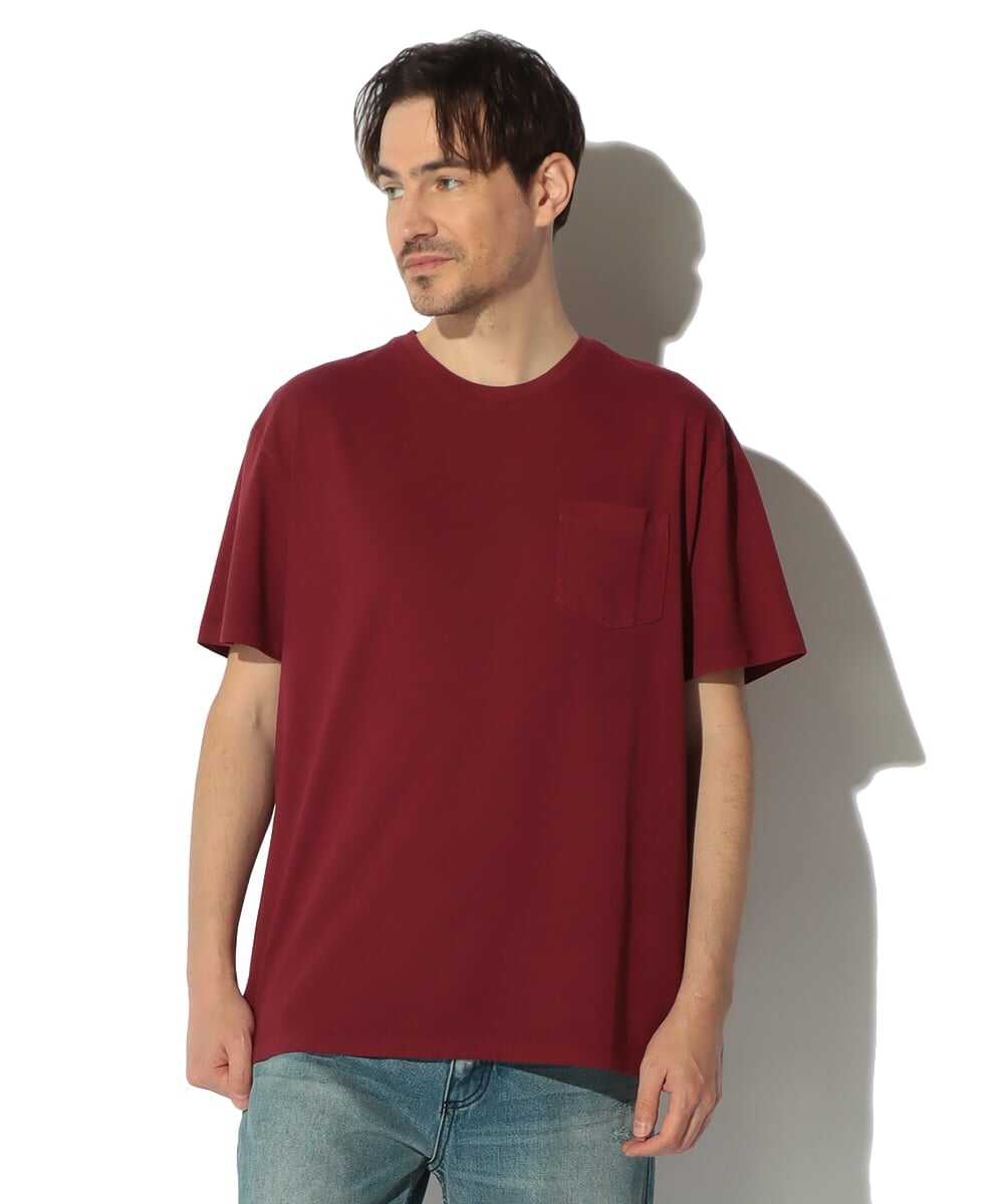 ウォッシュ加工 ミディアムウェイト ポケットTシャツ
