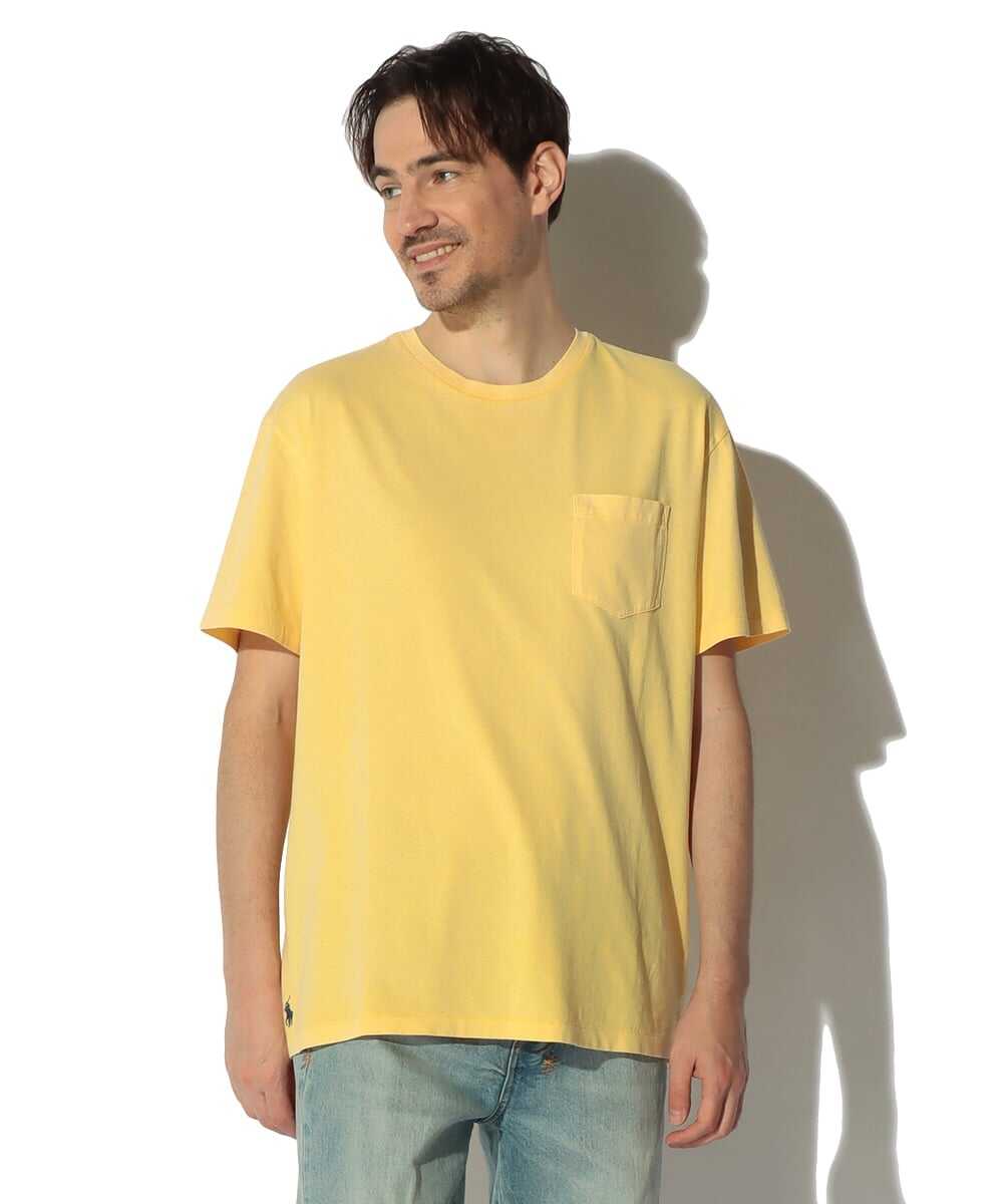 ウォッシュ加工 ミディアムウェイト ポケットTシャツ