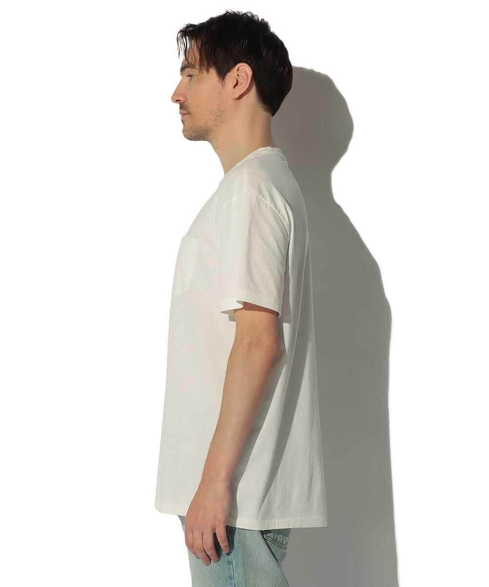 ウォッシュ加工 ミディアムウェイト ポケットTシャツ