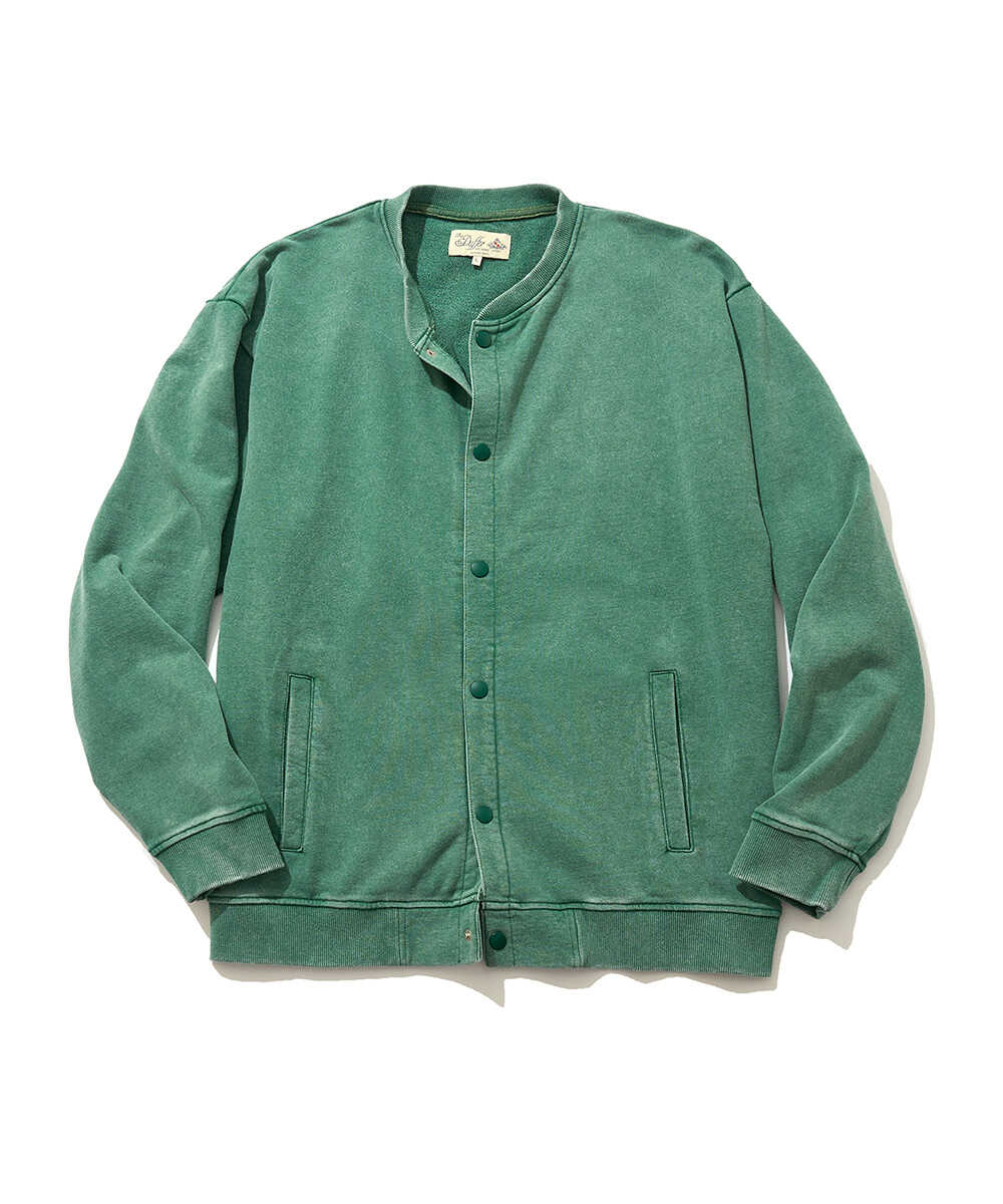 別注限定 ユーズドスウェット スナップカーディガン