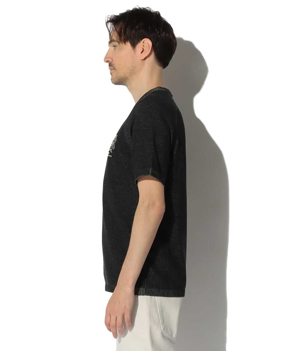 ブラックデニム 半袖セーター