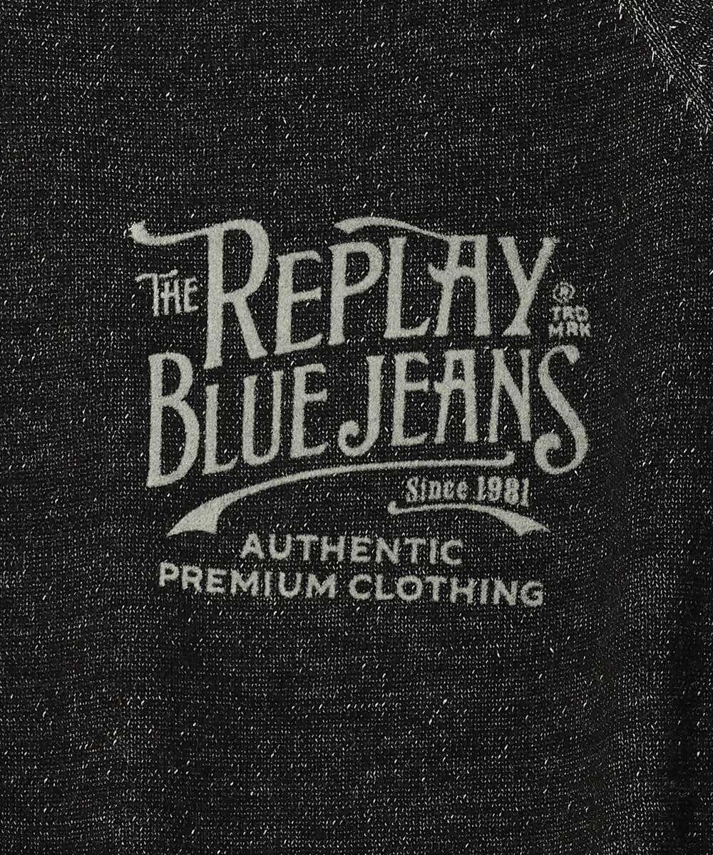 ブラックデニム 半袖セーター