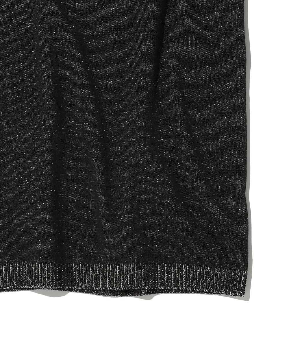 ブラックデニム 半袖セーター