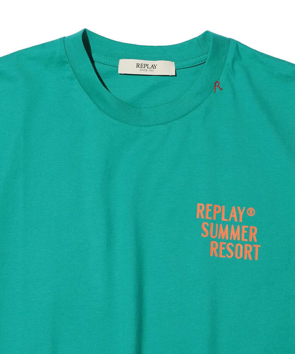 ヘビーコットンジャージ シチリアプリントTシャツ