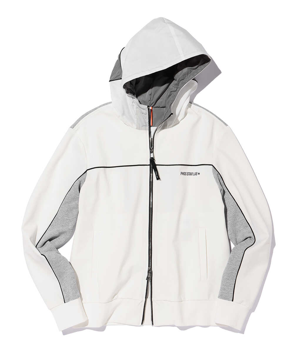 フードロゴ ジップアップパーカ