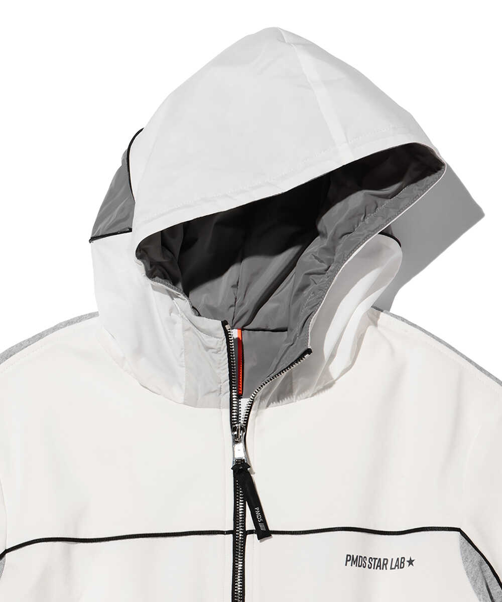 フードロゴ ジップアップパーカ