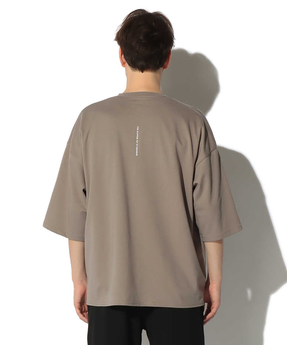 2層構造 吸水速乾クールマックス オーバーサイズ リラックス ヘンリーTシャツ