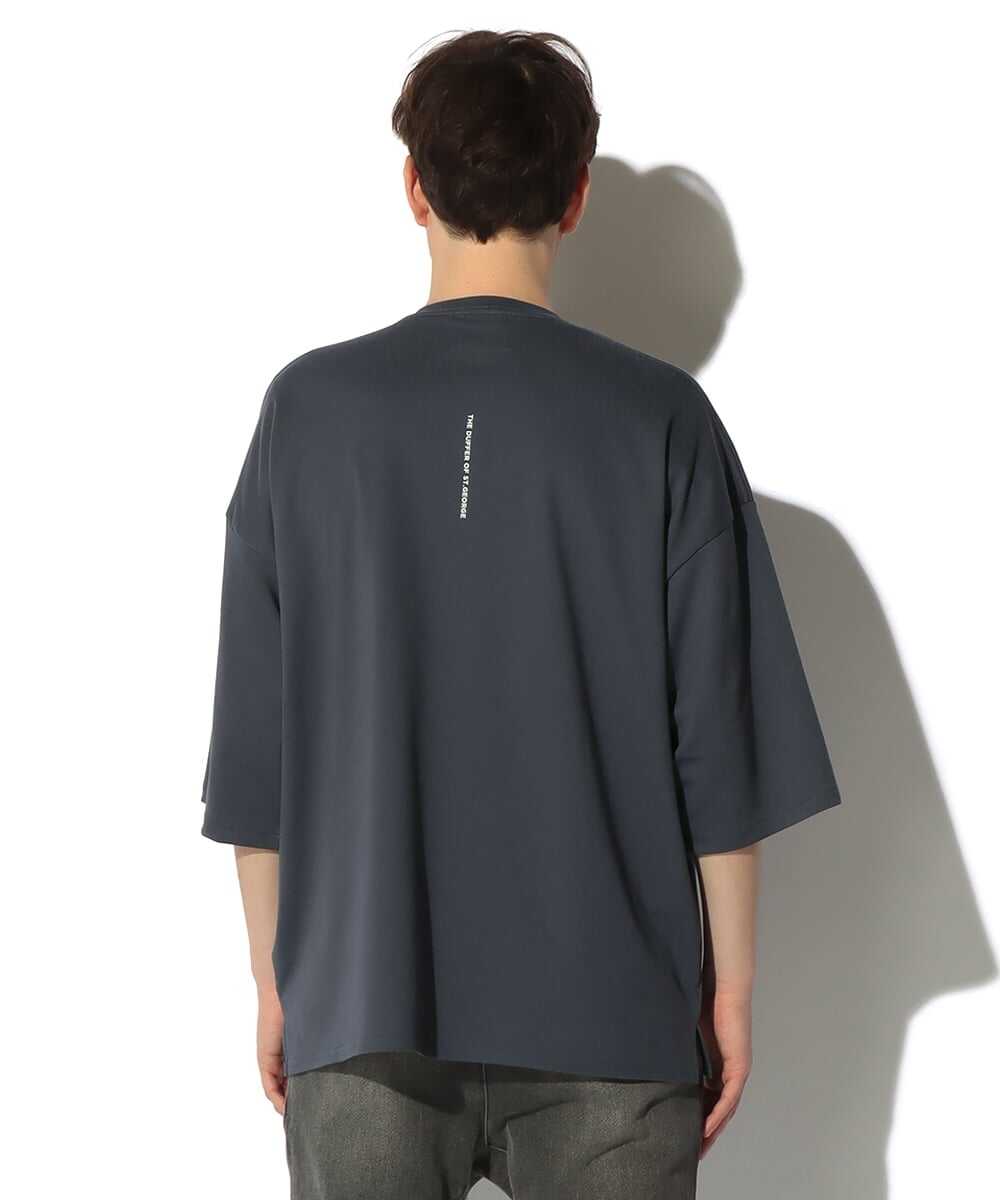 2層構造 吸水速乾クールマックス オーバーサイズ リラックス ヘンリーTシャツ