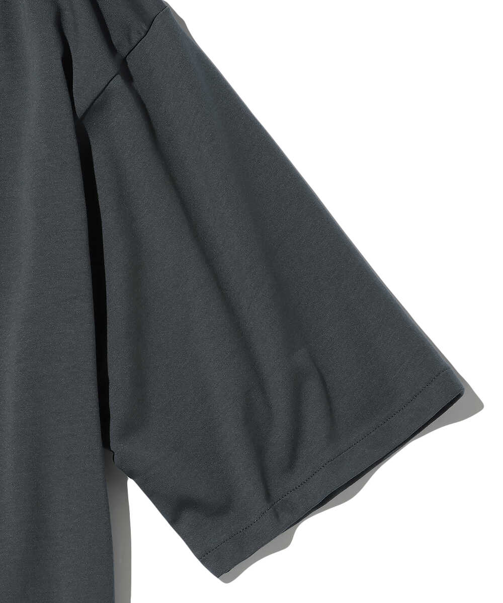 2層構造 吸水速乾クールマックス オーバーサイズ リラックス ヘンリーTシャツ