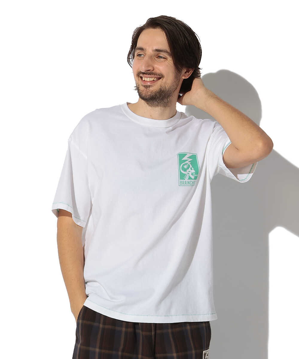 スカルロゴ バックプリントTシャツ