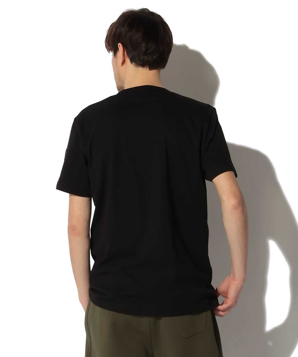 コットンジャージ ストライプ柄 プリントTシャツ