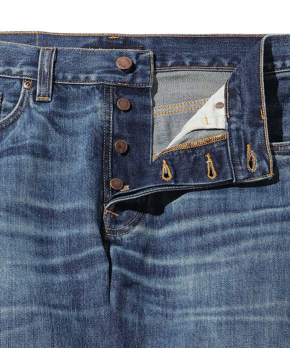 Steady Eddie II/ステディーエディツー レギュラーテイパード デニムパンツ