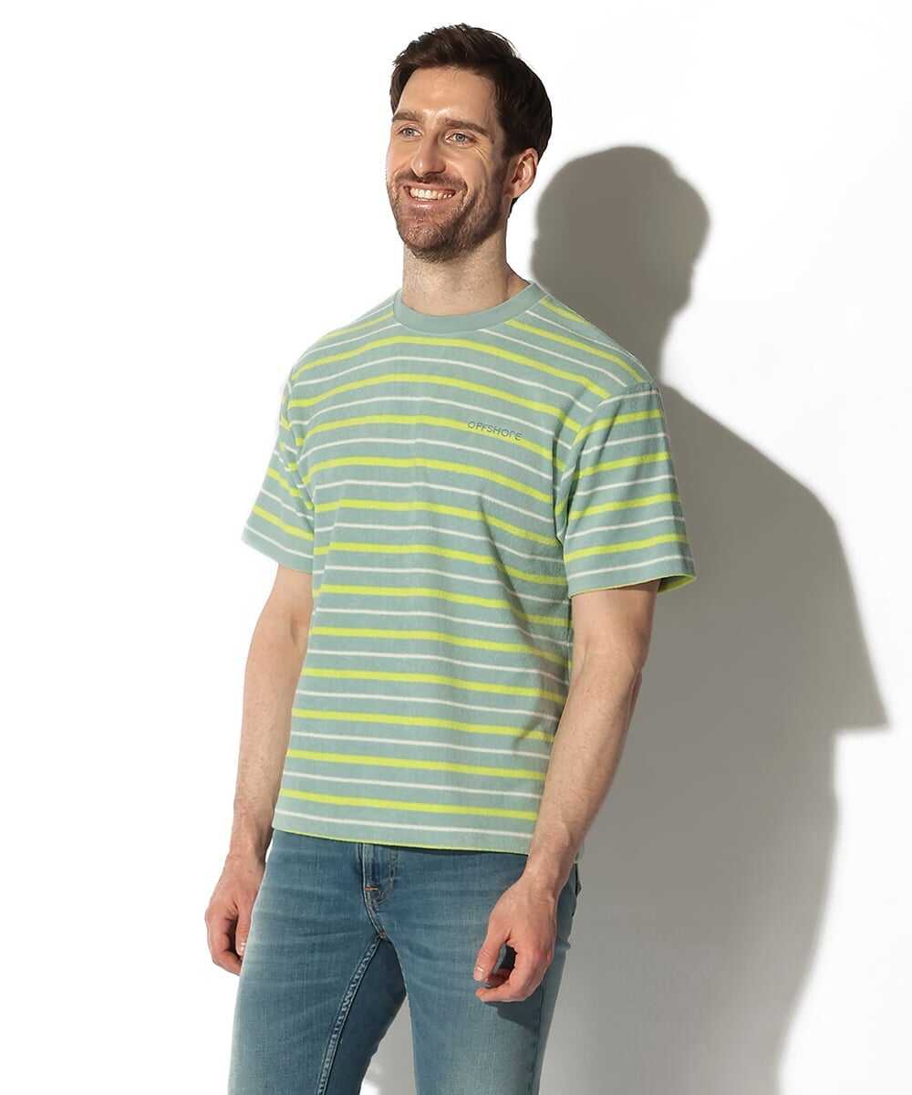 レトロボーダー パイルTシャツ