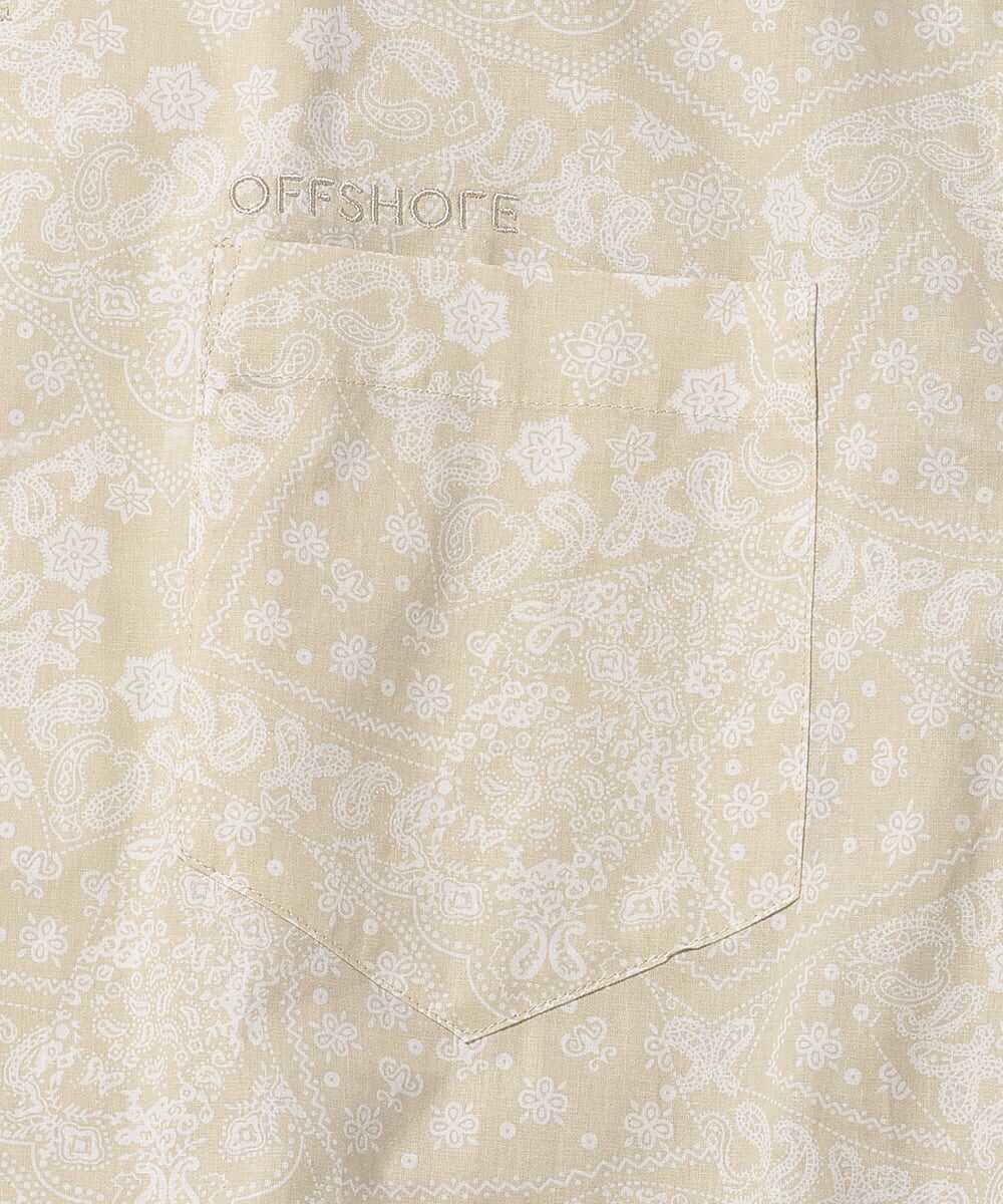 ペイズリー総柄 プリント半袖シャツ