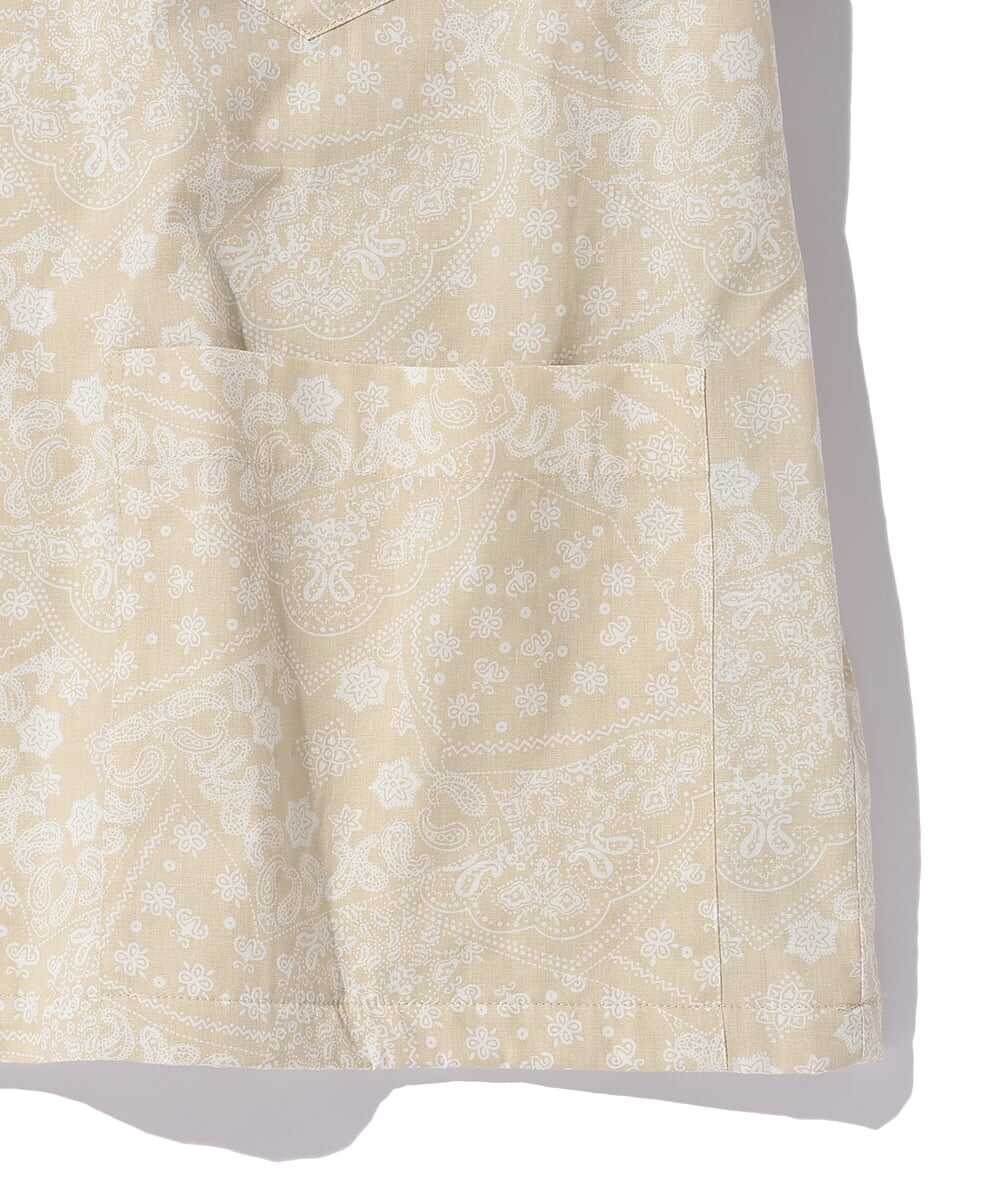 ペイズリー総柄 プリント半袖シャツ