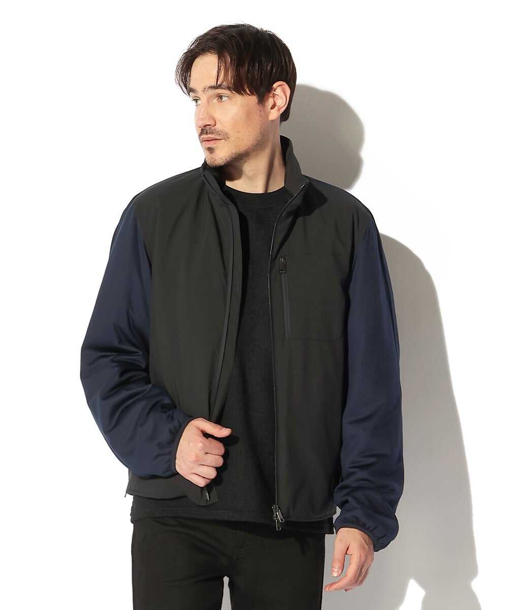 イタリア製切り替えスタンドカラーブルゾン