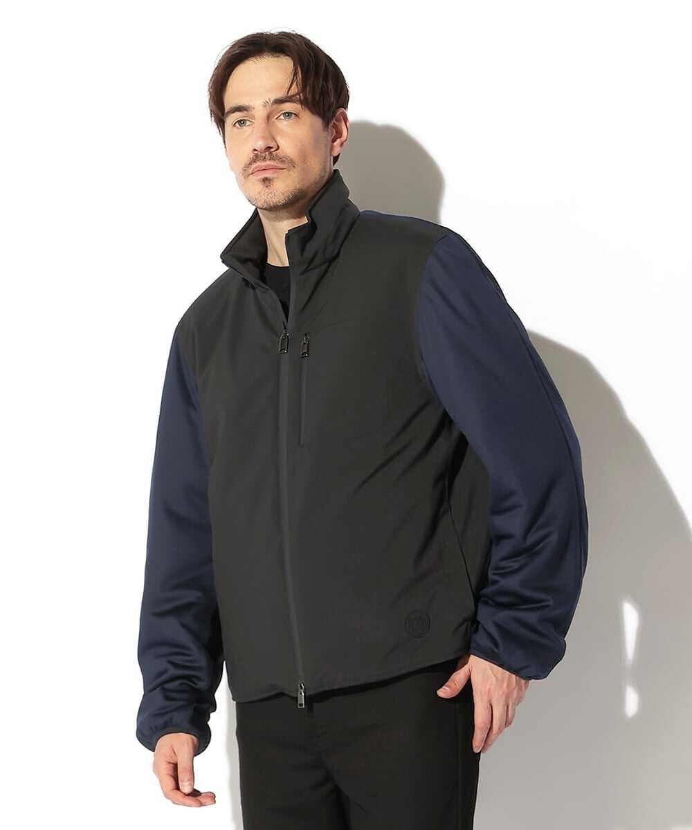 イタリア製切り替えスタンドカラーブルゾン