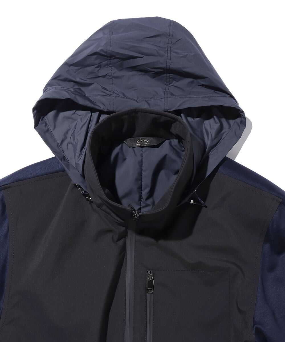 イタリア製切り替えスタンドカラーブルゾン