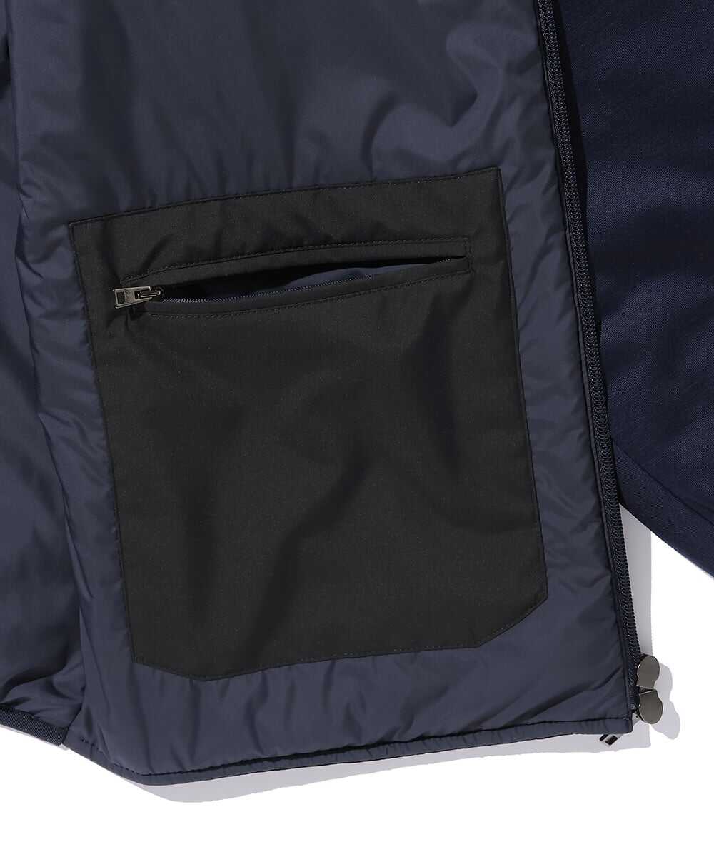 イタリア製切り替えスタンドカラーブルゾン