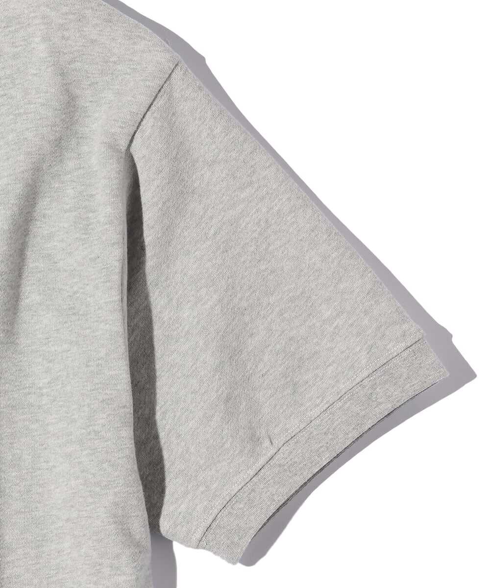 ロゴ刺繍 スウェット半袖Tシャツ