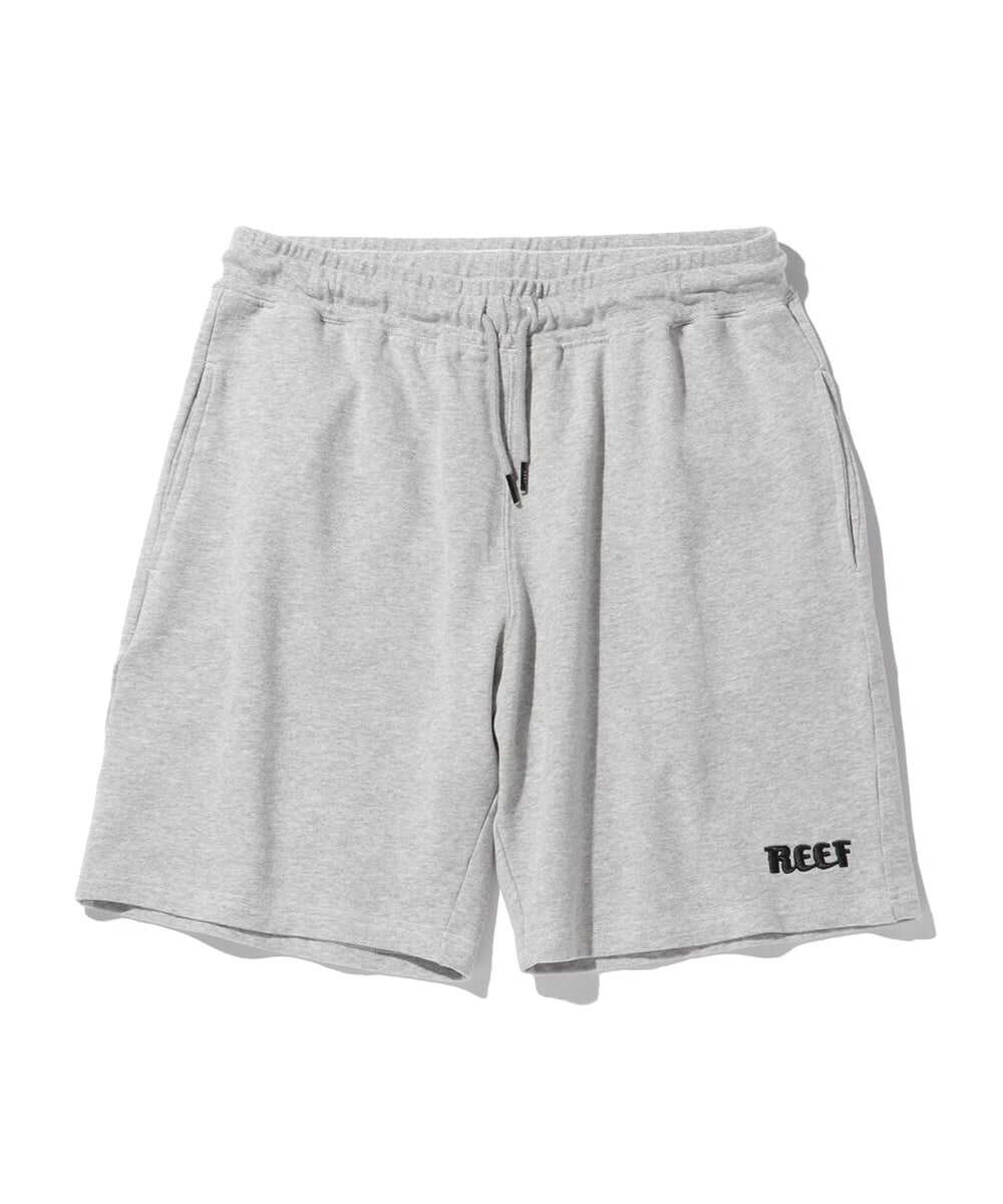 ロゴ刺繍リブ スウェットショーツ