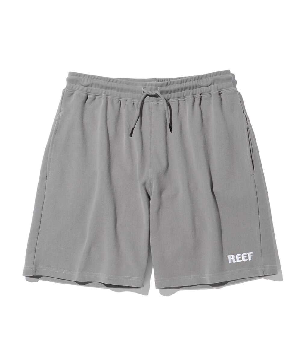 ロゴ刺繍リブ スウェットショーツ