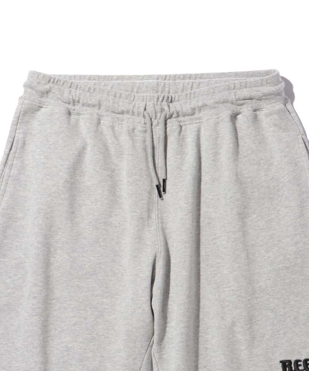 ロゴ刺繍リブ スウェットショーツ