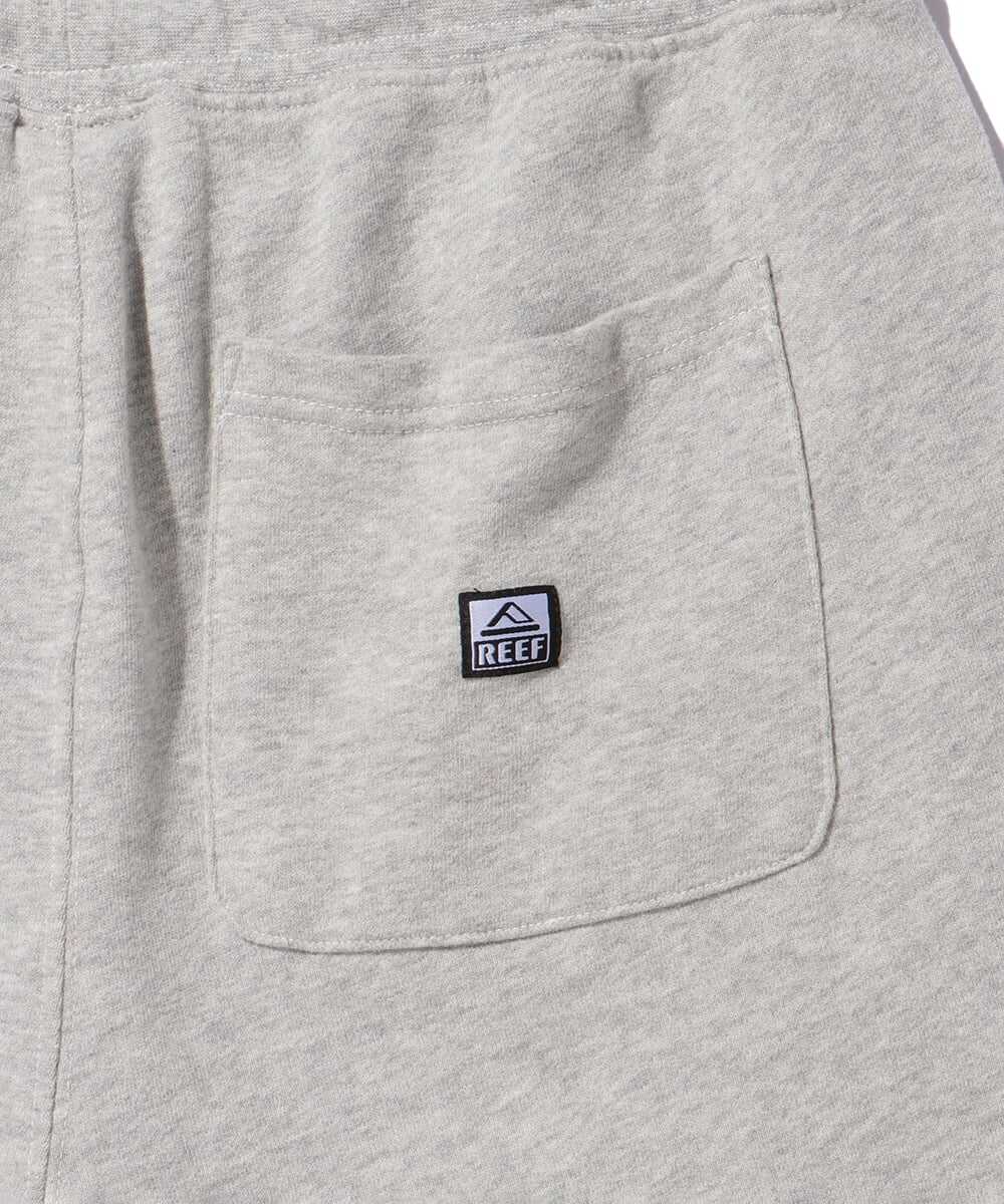 ロゴ刺繍リブ スウェットショーツ